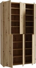 FORTE Schuhschrank Alice Springs 16 Böden Push-to-Open Braun Bild 5