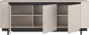 FORTE Sideboard Vodol Beige Schwarz Modern Bild 3
