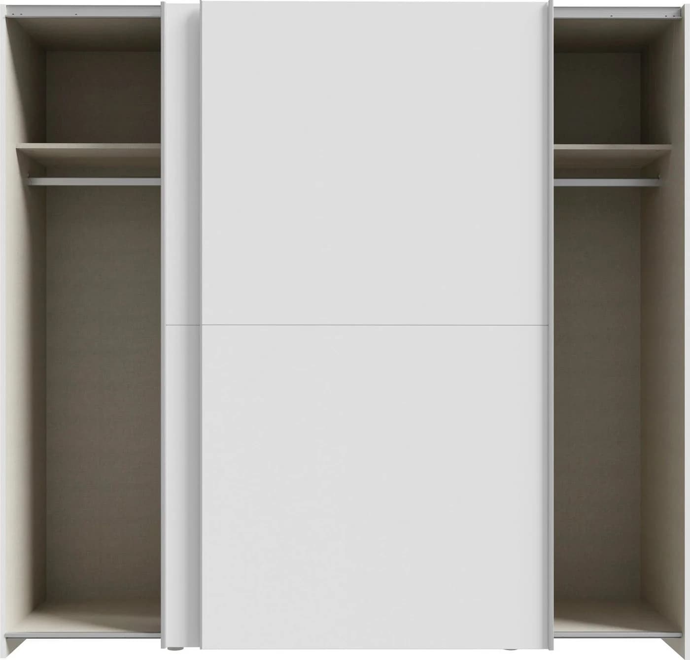 Home Affaire Schwebetürenschrank Weiß 2 Schiebetüren Holzwerkstoff - Bild 5