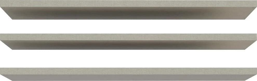 FORTE Einlegeboden 3-tlg. Grau Textiloptik Holzwerkstoff - Bild 5
