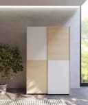 Home affaire Schwebetürenschrank 2-türig Weiß Eichefarben Bild 1