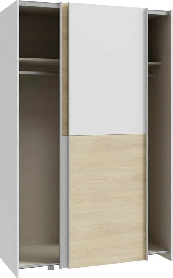 Home affaire Schwebetürenschrank 2-türig Weiß Eichefarben - Bild 4