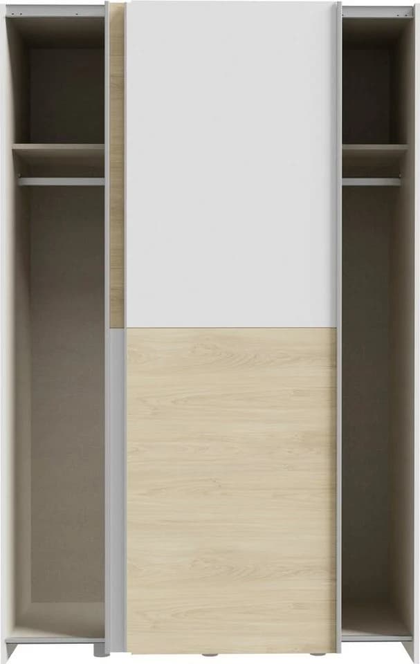 Home affaire Schwebetürenschrank 2-türig Weiß Eichefarben - Bild 5