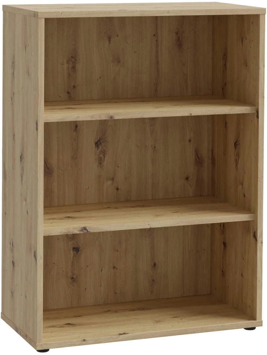 FORTE Aktenregal Goldsboro Braun Eiche-Optik 3 Fächer