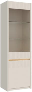 FORTE Vitrine Oak Squere Sand Eiche Matt mit LED Bild 1