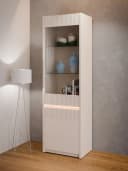FORTE Vitrine Oak Squere Sand Eiche Matt mit LED Bild 2