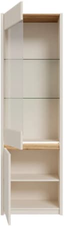 FORTE Vitrine Oak Squere Sand Eiche Matt mit LED Bild 4