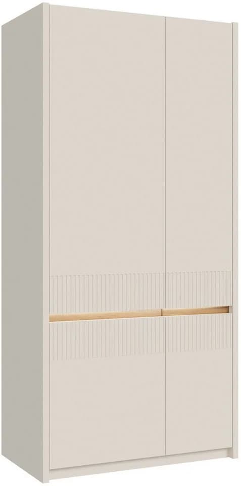 FORTE Garderobenschrank Oak Squere Beige Sand Grifflos Soft Close - Bild 2