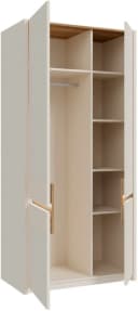 FORTE Garderobenschrank Oak Squere Beige Sand Grifflos Soft Close Bild 3