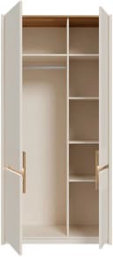 FORTE Garderobenschrank Oak Squere Beige Sand Grifflos Soft Close Bild 4