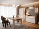 FORTE Garderobenschrank Oak Squere Beige Sand Grifflos Soft Close Bild 5