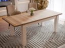 FORTE Esstisch Oak Squere Ausziehbar Beige Braun Holzoptik Bild 1