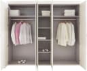 FORTE Kleiderschrank Kashmir Weiß Landhausstil mit Spiegeln Bild 4
