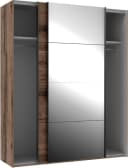 Schwebetürenschrank FORTE Jacky Braun Grau Schwarz FSC Bild 5