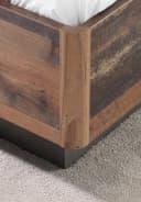 Futonbett FORTE Clif mit gepolstertem Kopfteil Dunkelgrau Bild 5