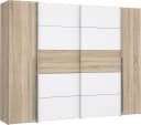 Mid.you Kleiderschrank Forte Narago Weiß Eiche Holzwerkstoff Bild 2