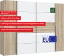 Mid.you Kleiderschrank Forte Narago Weiß Eiche Holzwerkstoff Bild 4