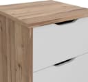 FORTE Schubkastenkommode Vankka Weiß/Planken Eiche Bild 5