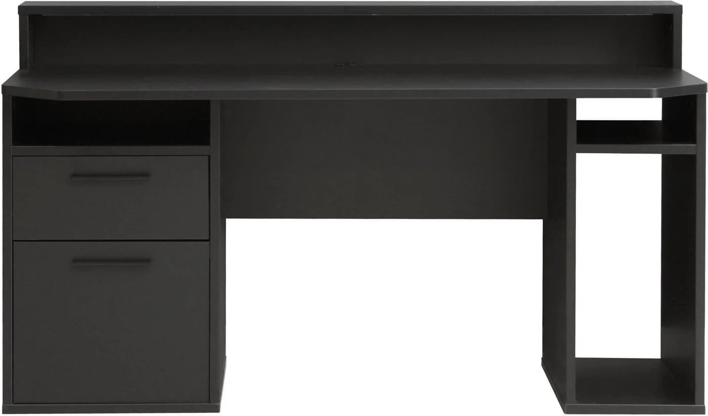 Mid.you Gamingtisch Schwarz mit RGB-Beleuchtung und Monitoraufsatz - Bild 2