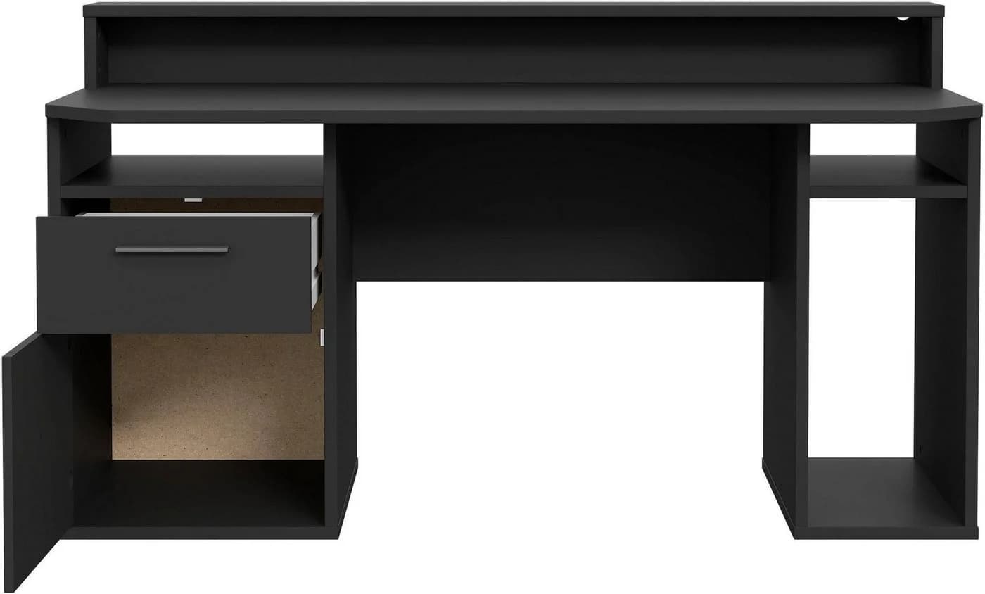 Mid.you Gamingtisch Schwarz mit RGB-Beleuchtung und Monitoraufsatz - Bild 5