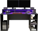 FORTE Gamingtisch Tezaur Schwarz mit RGB-Beleuchtung Bild 5