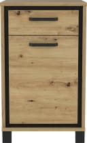 FORTE Schuhkommode Trondheim Schwarz Eiche Holzwerkstoff Bild 5