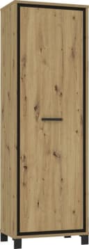 Garderobenschrank FORTE Trondheim Schwarz Eiche Modern Bild 5