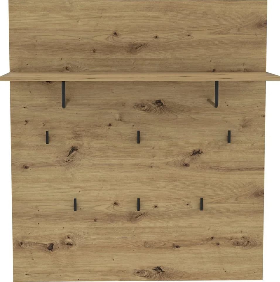 Garderobenpaneel FORTE Trondheim Braun Artisan Eiche