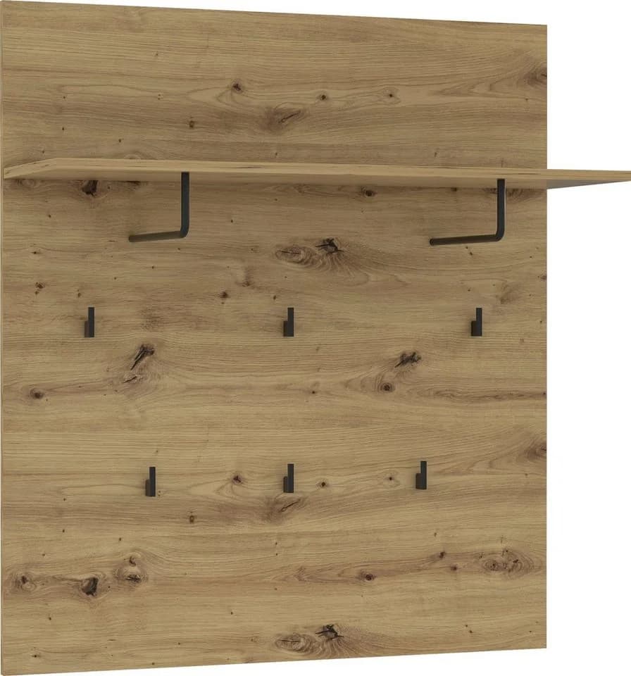 Garderobenpaneel FORTE Trondheim Braun Artisan Eiche - Bild 2