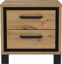 FORTE Nachtkommode Trondheim Braun/Schwarz Moderner Nachtschrank Bild 2
