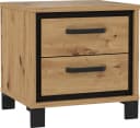 FORTE Nachtkommode Trondheim Braun/Schwarz Moderner Nachtschrank Bild 3
