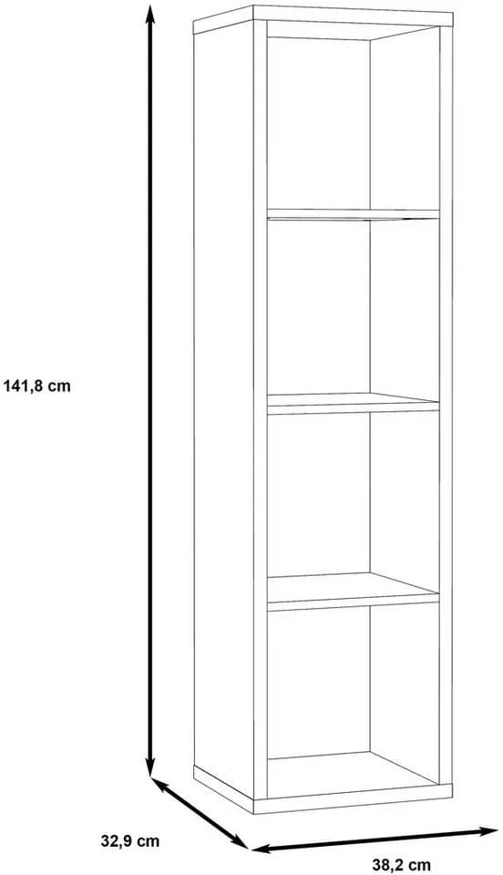 FORTE Standregal Mauro FSC-zertifiziert Braun Holzwerkstoff - Bild 4