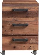 FORTE Rollcontainer Clif Grau Industriestil 3 Schubladen Bild 2