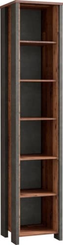 FORTE Aktenregal Clif Grau Industriestil 220,7 cm Höhe Bild 2
