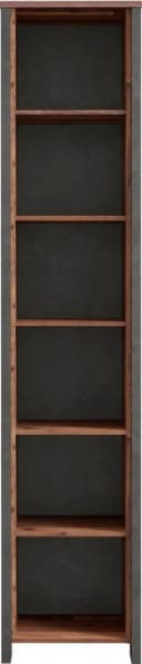 FORTE Aktenregal Clif Grau Industriestil 220,7 cm Höhe Bild 3