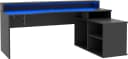 FORTE Gamingtisch Tezaur Schwarz mit RGB-Beleuchtung Bild 2