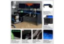 FORTE Gamingtisch Tezaur Schwarz mit RGB-Beleuchtung Bild 3