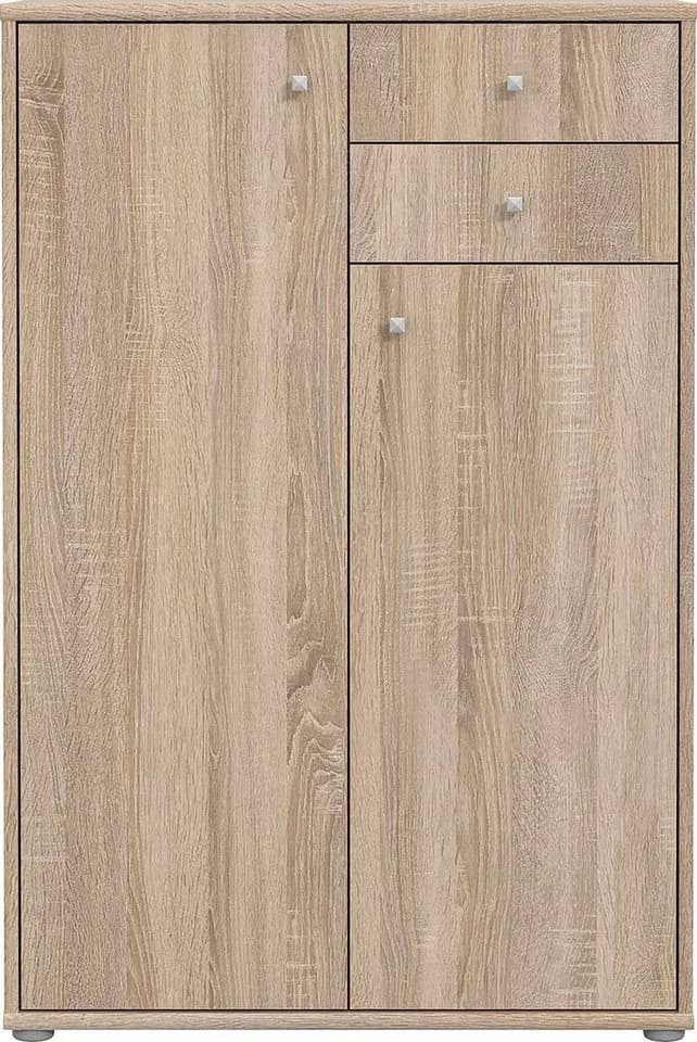FORTE Kommode Tempra 2 Türen 2 Schubladen Sonoma Eiche - Bild 2