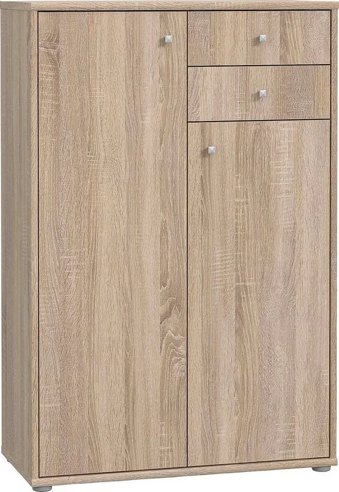 FORTE Kommode Tempra 2 Türen 2 Schubladen Sonoma Eiche - Bild 3