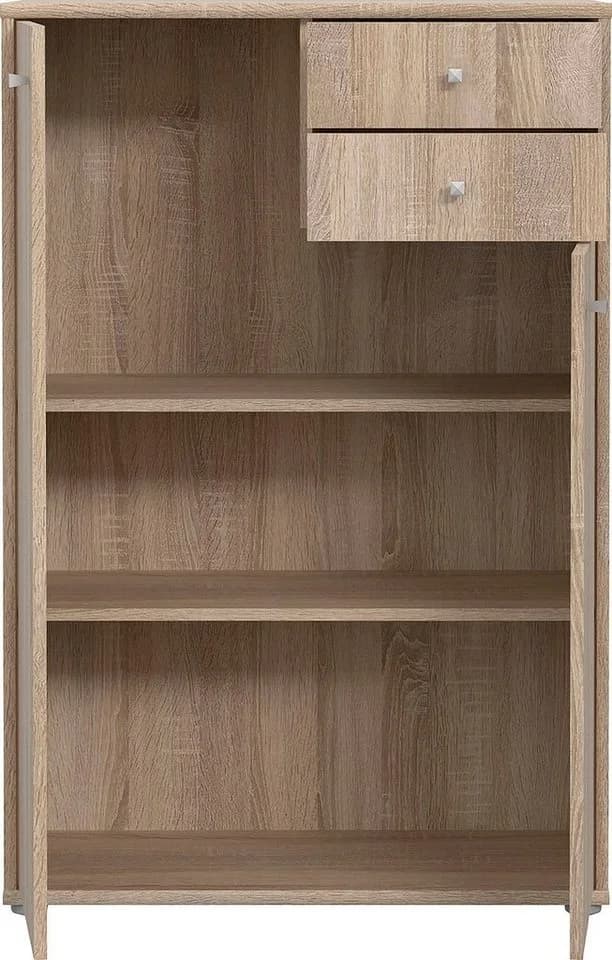 FORTE Kommode Tempra 2 Türen 2 Schubladen Sonoma Eiche - Bild 4