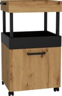 FORTE Barschrank Homebar Modern Beige/Schwarz Bild 1