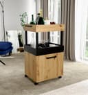 FORTE Barschrank Homebar Modern Beige/Schwarz Bild 2