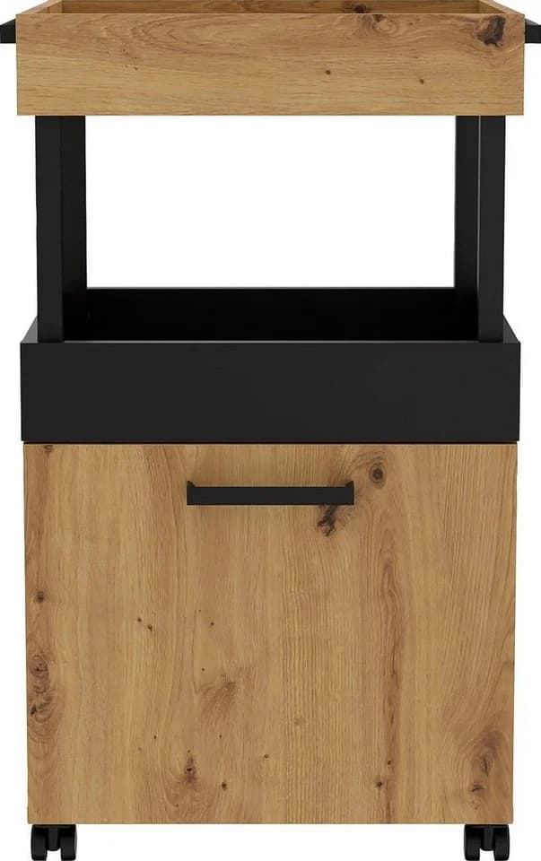 FORTE Barschrank Homebar Modern Beige/Schwarz - Bild 3