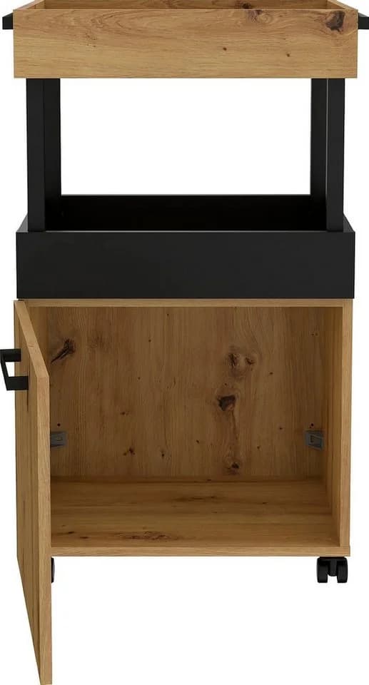 FORTE Barschrank Homebar Modern Beige/Schwarz - Bild 5