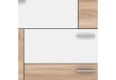 FORTE Kommode Skive 4 Schubladen 2 Türen Weiß Sonoma Eiche Modern Bild 5