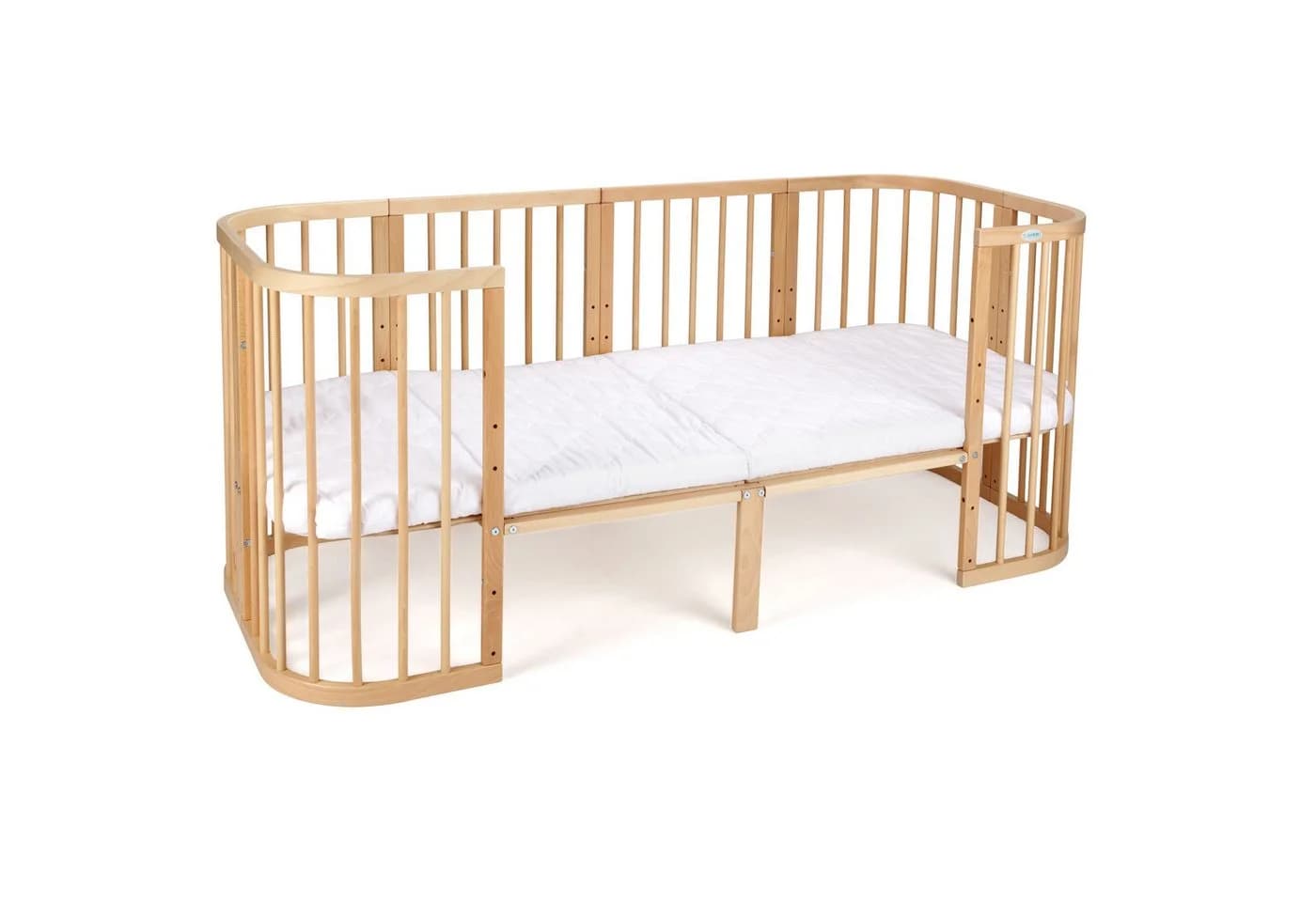 Waldin Babybett-Erweiterung auf 174 cm für 7in1 Bett Natur