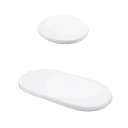 Waldin Spannbettlaken Weiß Jersey-Baumwolle für ovale 7-in-1-Betten Bild 1