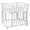 Waldin 5-in-1 Babybett aus Buchenholz mit Matratze Weiß Bild 1
