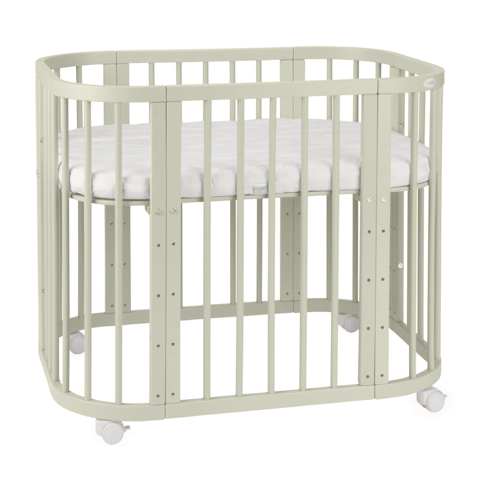 Waldin Babybett 5in1 aus Buchenholz mit Matratze und Belüftung - Bild 2