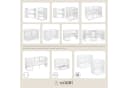Waldin Babybett OWAL 7-in-1 Kinderbett mit Matratze Buche Bild 2